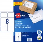 Avery Laser A4 Trueblock L7165 White 8 Labels/sheet 99.1 X 67.7mm Pk/100