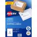 Avery Laser Labels L7168 199.6 X 143.5mm 2 Per Sheet Pk/200 Labels