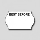 Meto 718 Label - Best Before - 18x11 White