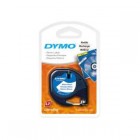 Dymo Letratag Plastic 12mm X 4m White Labelling Tape Each
