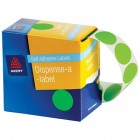 Avery Dispenser Box 24mm Fluoro Green Dots Pk/350