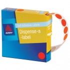 Avery Dispenser Box 24mm Orange Dots Pk/500