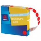 Avery Dispenser Box 14mm Red Dots Pk/1050