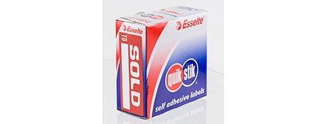 Esselte Quikstik Dispenser Box Labels Sold To 29mm X 76mm Bx/160