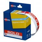 Avery Dispenser Box Labels Sold To 19mm X 64mm Bx/125