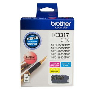 Brother Lc3317 Colour 3 Pack Ink Oem