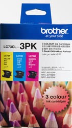 Brother Lc73 Colour 3pk Ink