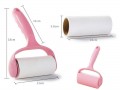 Lint Remover Pink Handle With 3 Roller Sheet Rolls + Cover