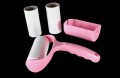 Lint Remover Pink Handle With 3 Roller Sheet Rolls + Cover