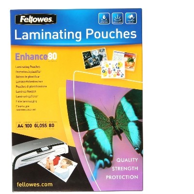 A4 80 Micron Laminating Pouches Pk/100