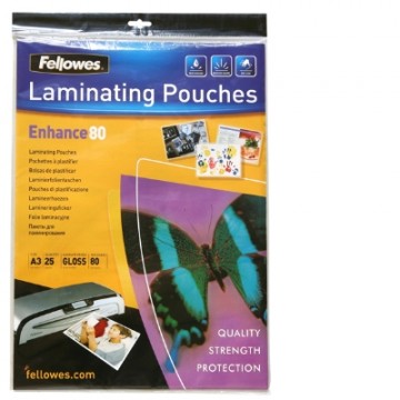 A3 80 Micron Laminating Pouches Pk/25