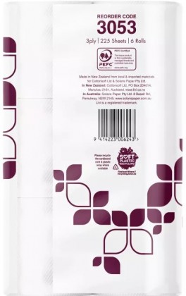 Livi 3053 Impressa Luxury Toilet Tissue 3ply 225 Sheets Pk/6 Rolls (48/ctn)