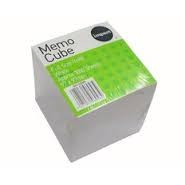 Memo Cube Refill White Half Height