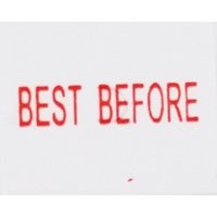 Meto 1522 Permanent Label - Best Before - 22x16 White