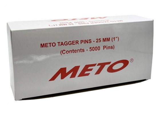 Meto Tagger Fastener Pins 25mm Bx/5000