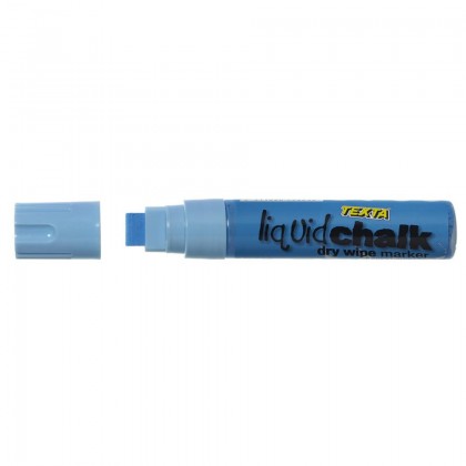 Texta Liquid Chalk Dry-wipe Jumbo Chisel 15mm Blue