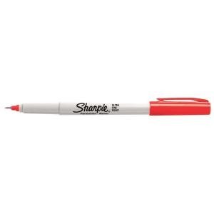 Sharpie Permanent Marker Ultra Fine 0.3mm Red