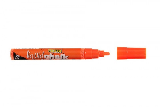 Texta Liquid Chalk Wet Wipe Marker Bullet 4.5mm Orange