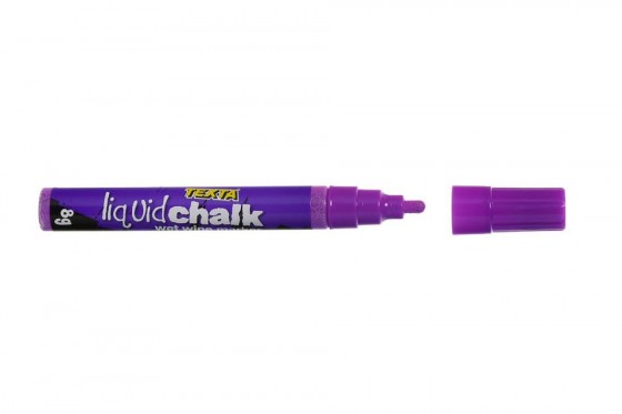 Texta Liquid Chalk Wet Wipe Marker Bullet 4.5mm Purple