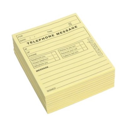 Telephone Message Pad 115 X 99