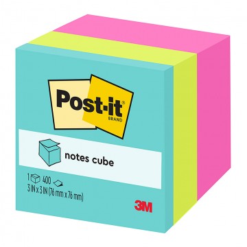 Post-it Notes Memo Cube 2027-rcr 76x76 Pink Wave 400sheets