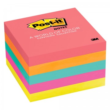 Post-it Note Pads 76x76 654-5an Poptimistic (capetown) Pk/5