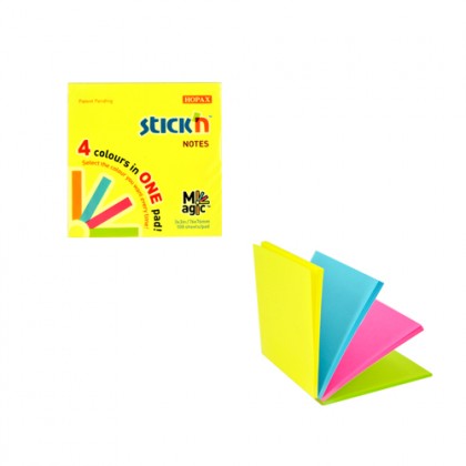Stick-n Note Pad 76x76 Neon 100 Sheets
