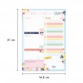 Planner Daily Floral A5 Portrait 148mm X 210mm 60 Sheet Pad