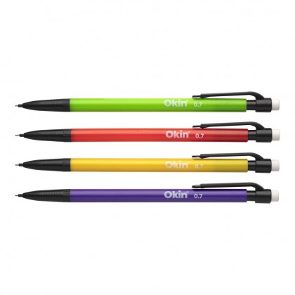 Mechanical Pencil 0.7mm Assorted Barrel Colours PK/12