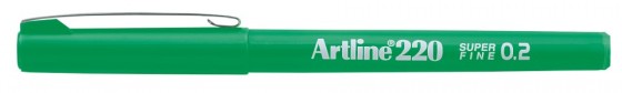 Artline 220 Fineliner Pen Super Fine 0.2mm Green