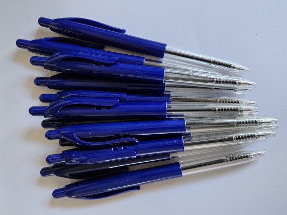 Ballpoint Pen Retractable Medium 1.0mm Tip Blue