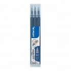 Pilot Frixion Erasable Refill 0.7mm Fine Blue Black Pk/3