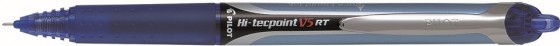 Pilot Hi-techpoint V5rt Rollerball Pen 0.5mm Super Fine Retractable Blue
