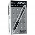 Uni Laknock 0.7 Fine B/p Pen Black