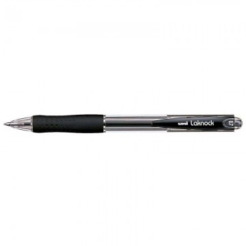 Uni Laknock 0.7 Fine B/p Pen Black