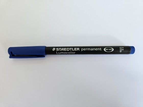 Staedtler Lumocolor Fine Permanent Blue Pen