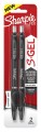 Sharpie S-gel Ink Pen 0.7mm Retractable Black 2/pk