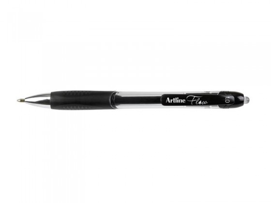 Artline Flow Gel Ink Pen Retractable Medium 1.0mm Black