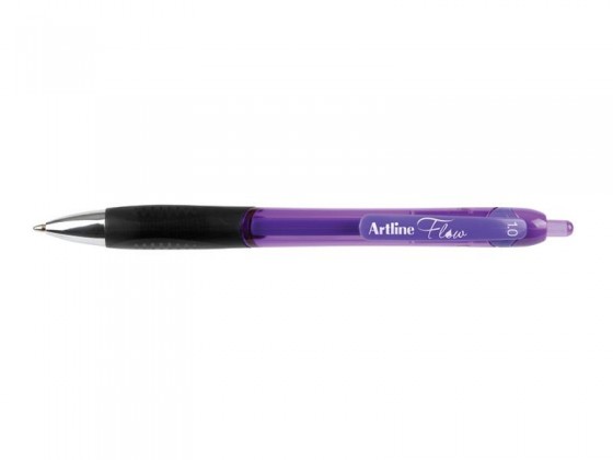 Artline Flow Gel Ink Pen Retractable Medium 1.0mm Purple