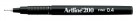 Artline 200 Fineliner Pen Fine 0.4mm Black