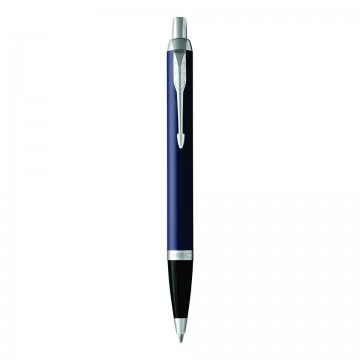 Parker Im Matte Blue Chrome Trim Ballpoint Pen
