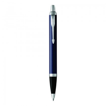 Parker Im Matte Blue Chrome Trim Ballpoint Pen