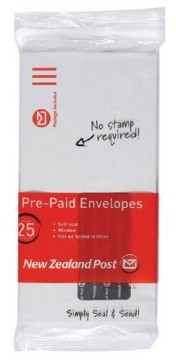 Envelopes Dle White Window Postage Included Self-seal Pk/25