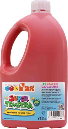 Fas Super Tempera Paint 2l Crimson Red