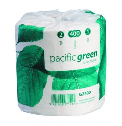 Pacific Classic 2 Ply Toilet Paper Rolls 400 Sheets Ctn/48