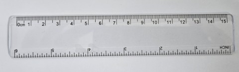 Ruler Plastic 150mm Clear