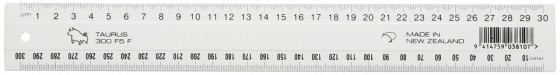 Plastic Ruler White 300mm