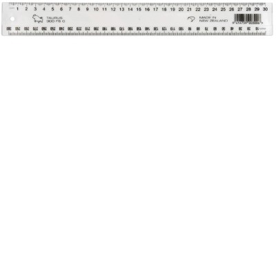 Plastic Ruler Clear 300mm