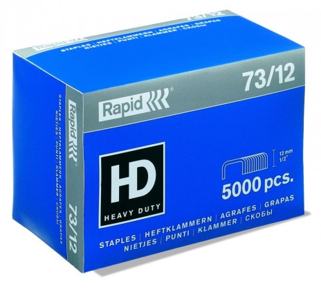 Rapid Staples 73/12 Box 5000