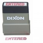 Dixon Self Inking Stamp Entered Red